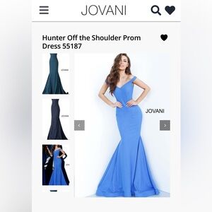 ✨JOVANI Hunter Off the Shoulder Prom Dress✨